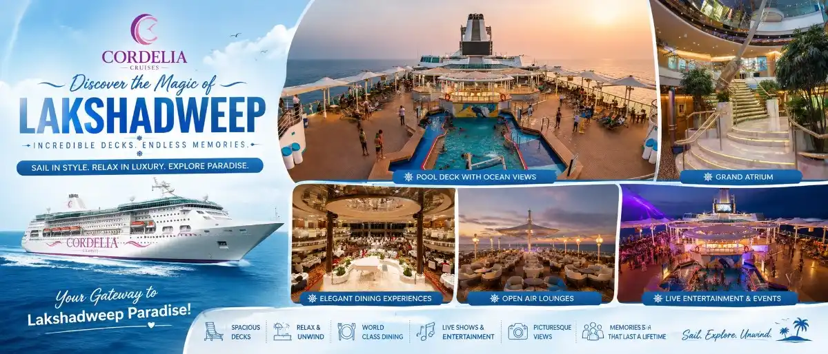 Cordelia Cruise from Mumbai to Lakshadweep with Lakshadweep holidays